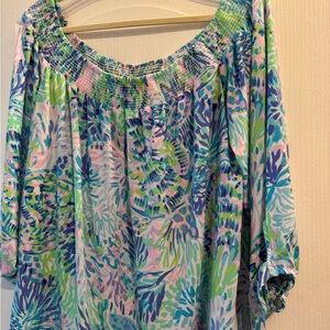 Lilly Pulitzer Multicolor Smocked Top